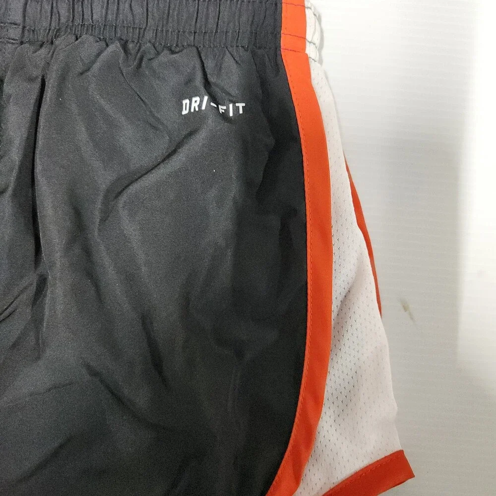 Nike Dri-Fit Oregon State Beavers Kids Running Shorts Size 4 Polyester Black 140